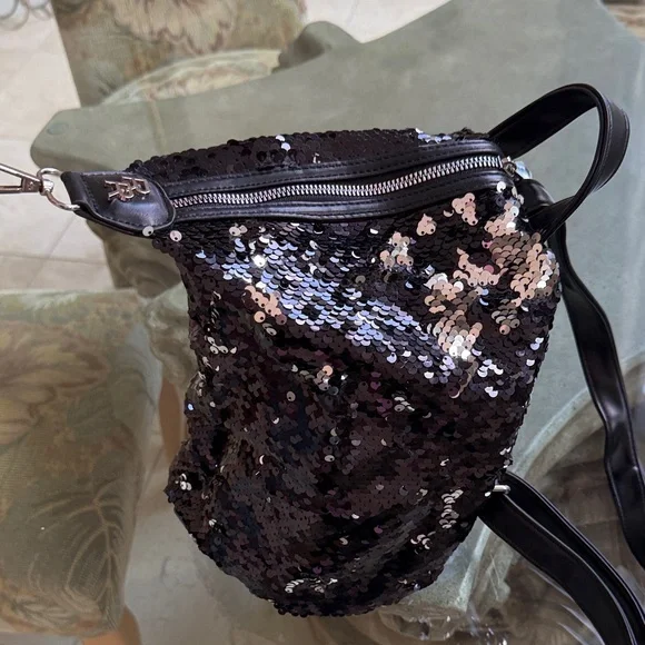 Rampage Black Sequin Backpack - Picture 3 of 6